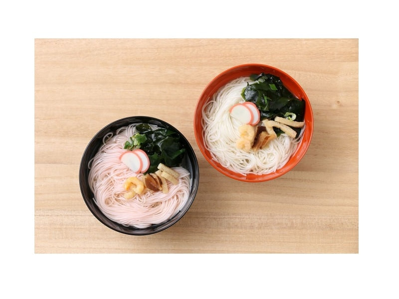 紅白めでたにゅう麺