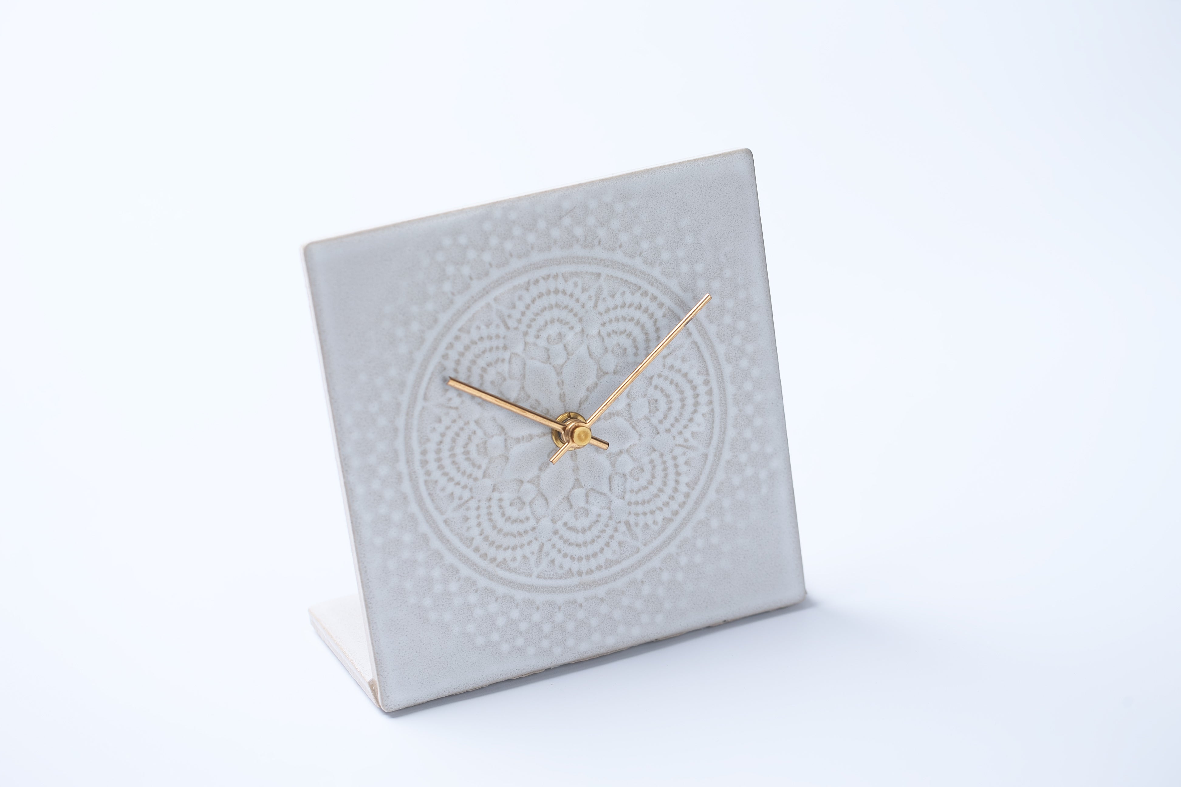 タイルの時計 LACE TILE CLOCK<相手が選べるギフト対象>
