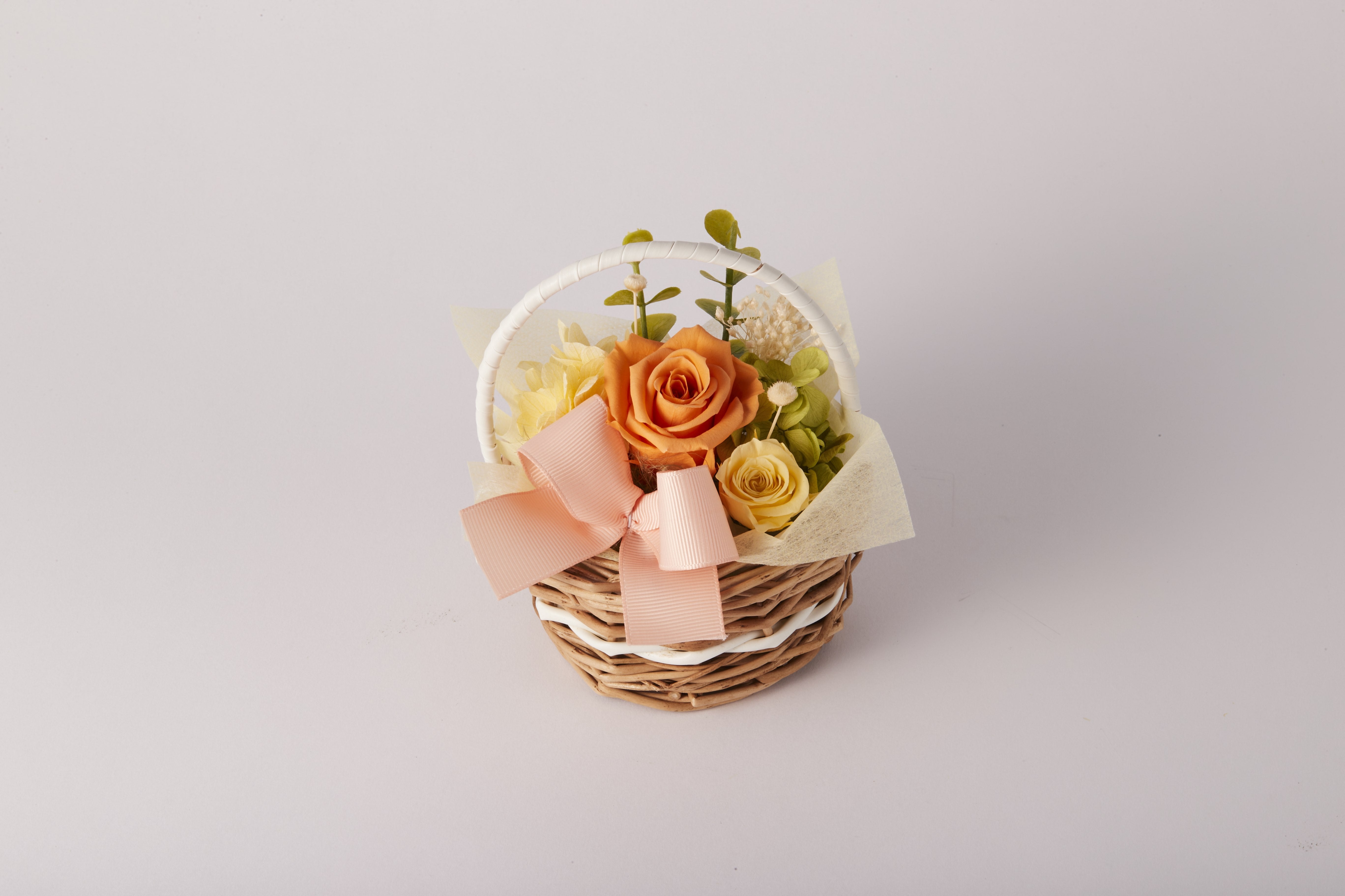 プリザーブドフラワー/フラワーバスケット<相手が選べるギフト対象>