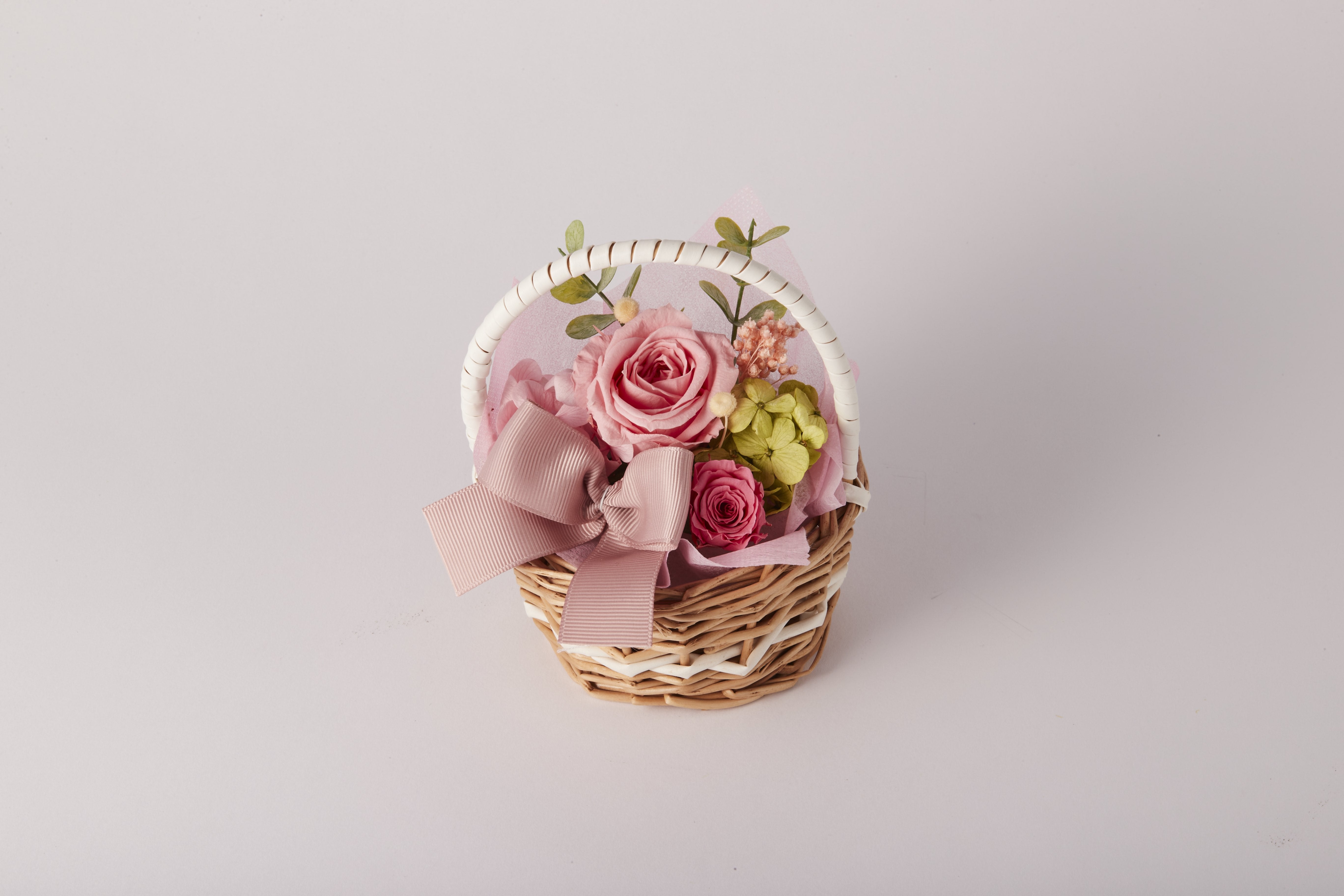 プリザーブドフラワー/フラワーバスケット<相手が選べるギフト対象>