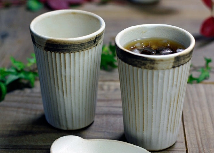 アンティークスリムライン アイスコーヒーカップ2個セット