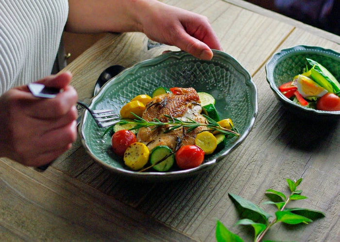 フレンチレース楕円鉢