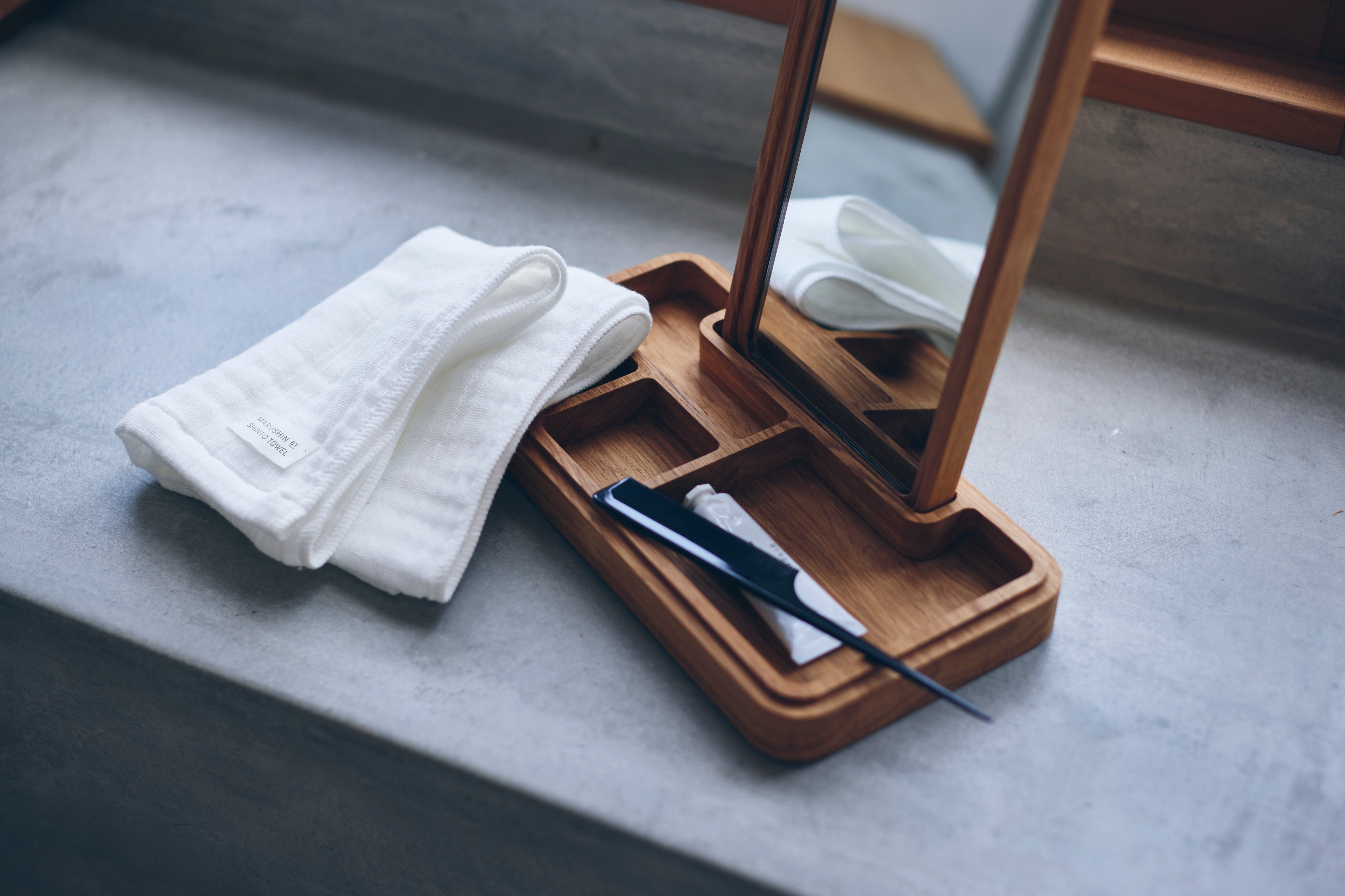 RANDOM WEFT QUADRUPLE GAUZE フェイスタオル 1枚 箱入り