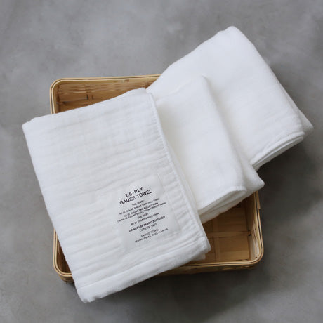2.5-PLY GAUZE/BATH TOWEL_MとHANDY TOWELの1色セット<相手が選べるギフト対象>