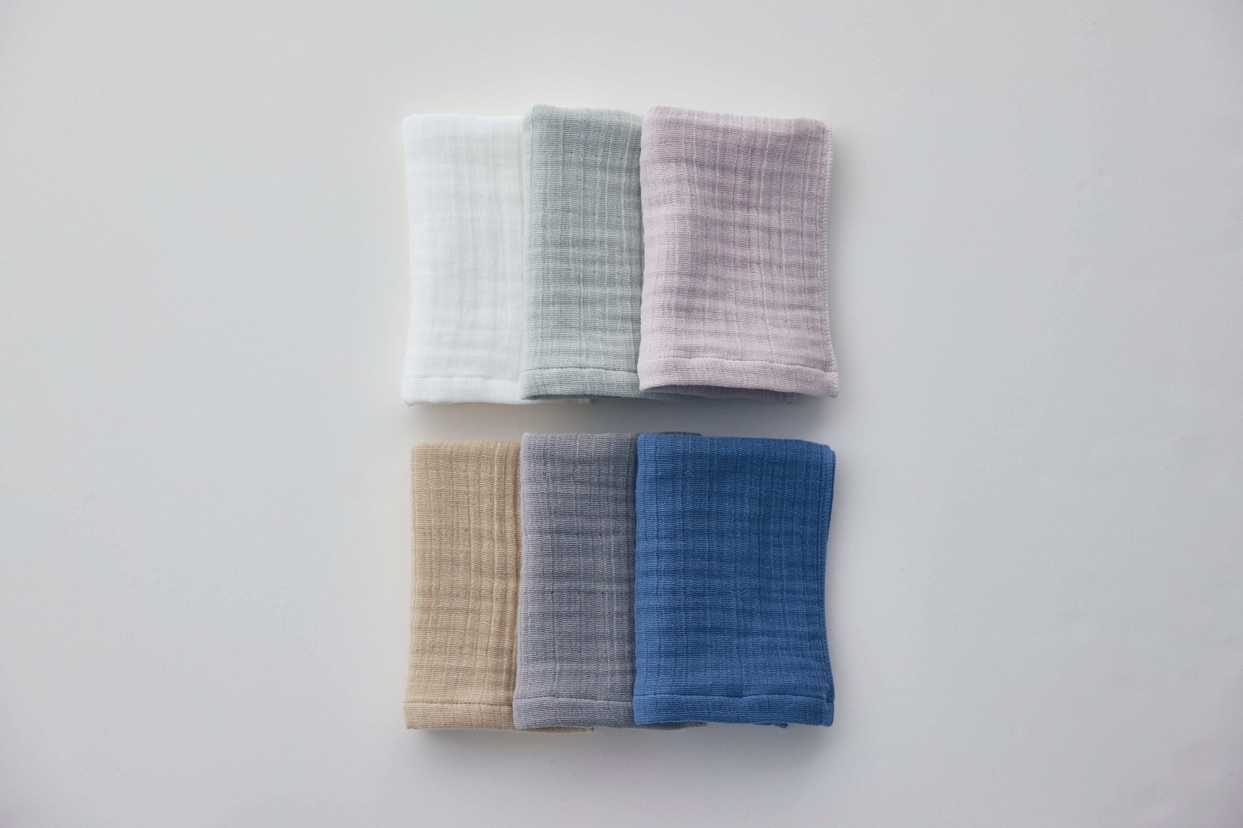 RANDOM WEFT QUADRUPLE GAUZE ハンドタオル 2枚セット 箱入り